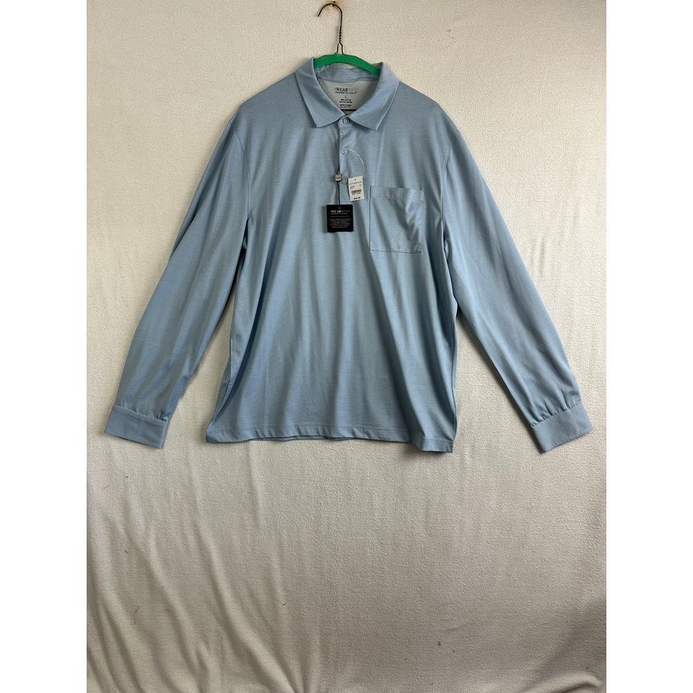 Kenneth Cole Polo Men's Large Long Sleeve Slim‎ Fit NWT